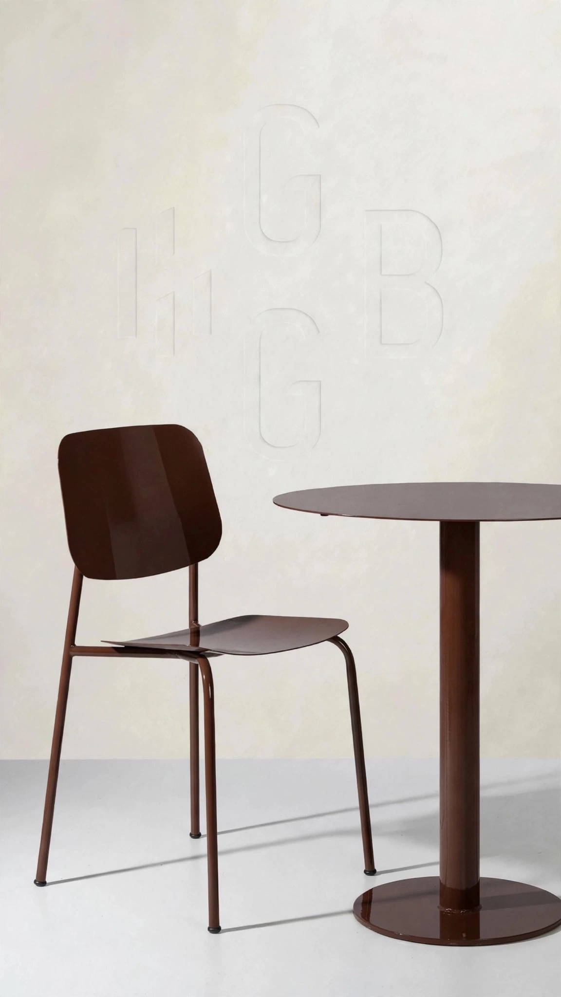 MESA BAR TAPA CHAPA REDONDA / CUADRADA 70/60 CM BASE TORTA